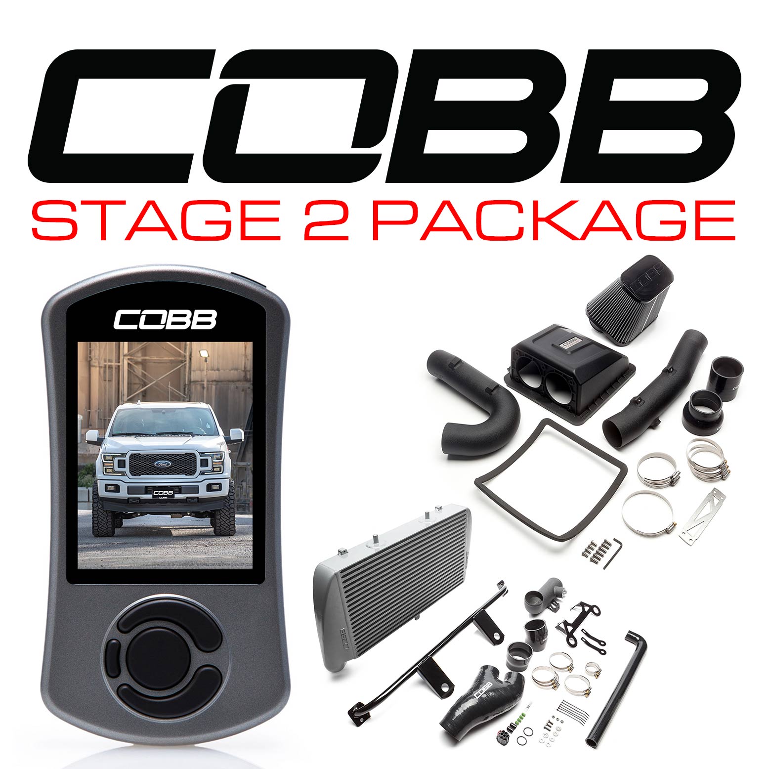COBB FOR0080020SL Пакет потужності Stage 2 Срібний для FORD F-150 2.7L 2018-2020 Photo-1 