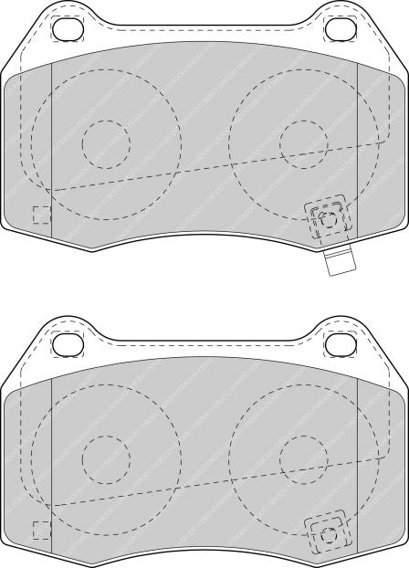 FERODO FDS1561 Передні гальмівні колодки DS Performance для NISSAN 350 Z (Z33) Photo-0 