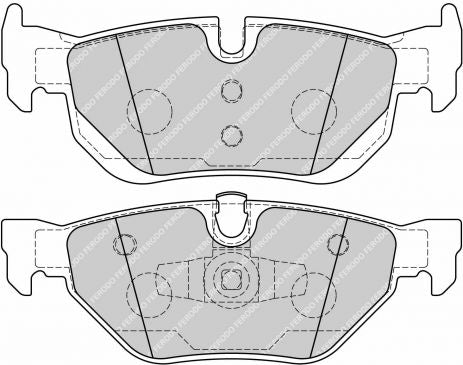 FERODO FDS1807 DS2000 Колодки зад для BMW E90/E91/E92 318/320/325/330 / E87 130i Photo-0 