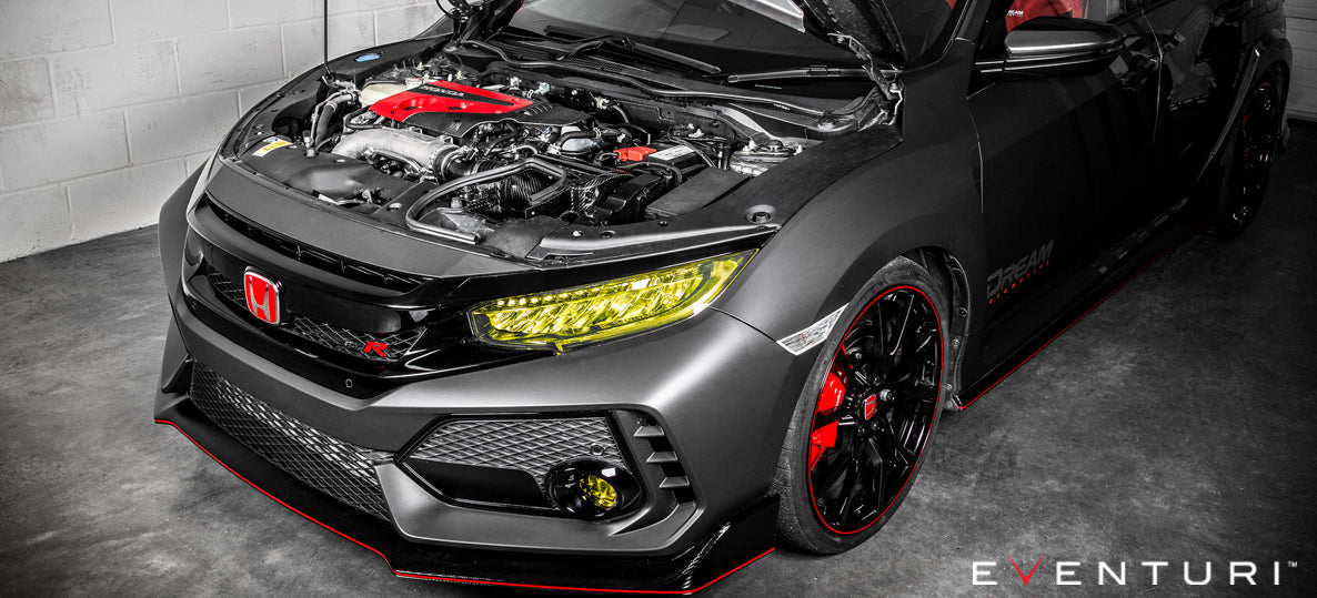 EVENTURI EVE-FK8-CF-INT Система холодного впуску для HONDA Civic Type R FK8 (карбон) Photo-6 