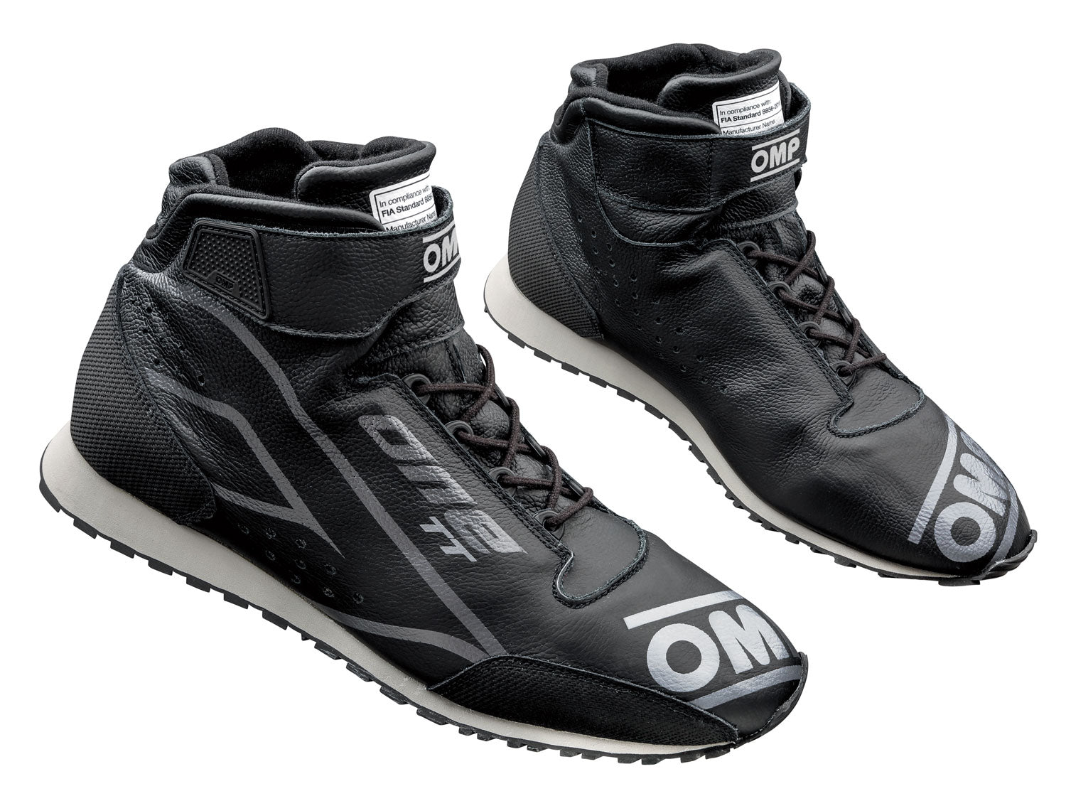 OMP IC0-0828-A01-071-45 (IC/82807145) черевики для автоспорту/штурмана ONE tt, FIA 8856-2018, чорні, р-р 45 Photo-1 