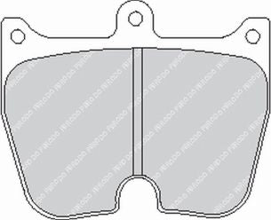 FERODO FRP3004R Гальмівні колодки DS3000 для супорта Alcon PNF0084X283 / Brembo 07.5868.2 / X94.44.21 Photo-0 