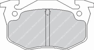 FERODO FCP558H DS2500 Колодки гальмівні зад RENAULT CLIO II RS/PEUGEOUT 205/206/CITROEX SAXO 1.6 Photo-0 