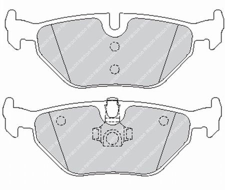 FERODO FCP1301H Ds2500 Колодки зад для BMW E46 318/320/323/325/328 / E39 530/540 / E85 / E86 Z4 Photo-0 