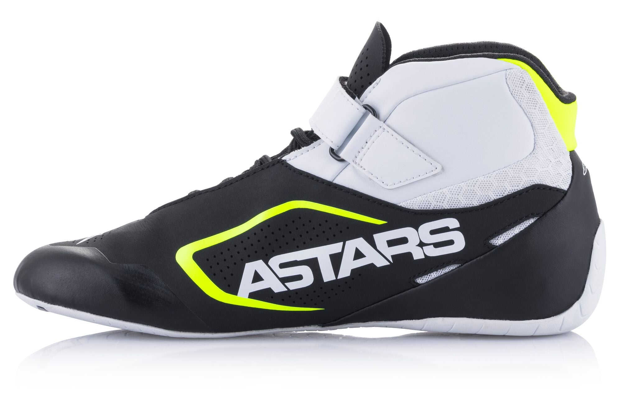 ALPINESTARS 2712022_125_10 черевики для картингу TECH - 1 K V2, чорний / білий / жовтий, Розмір 43 Photo-2 