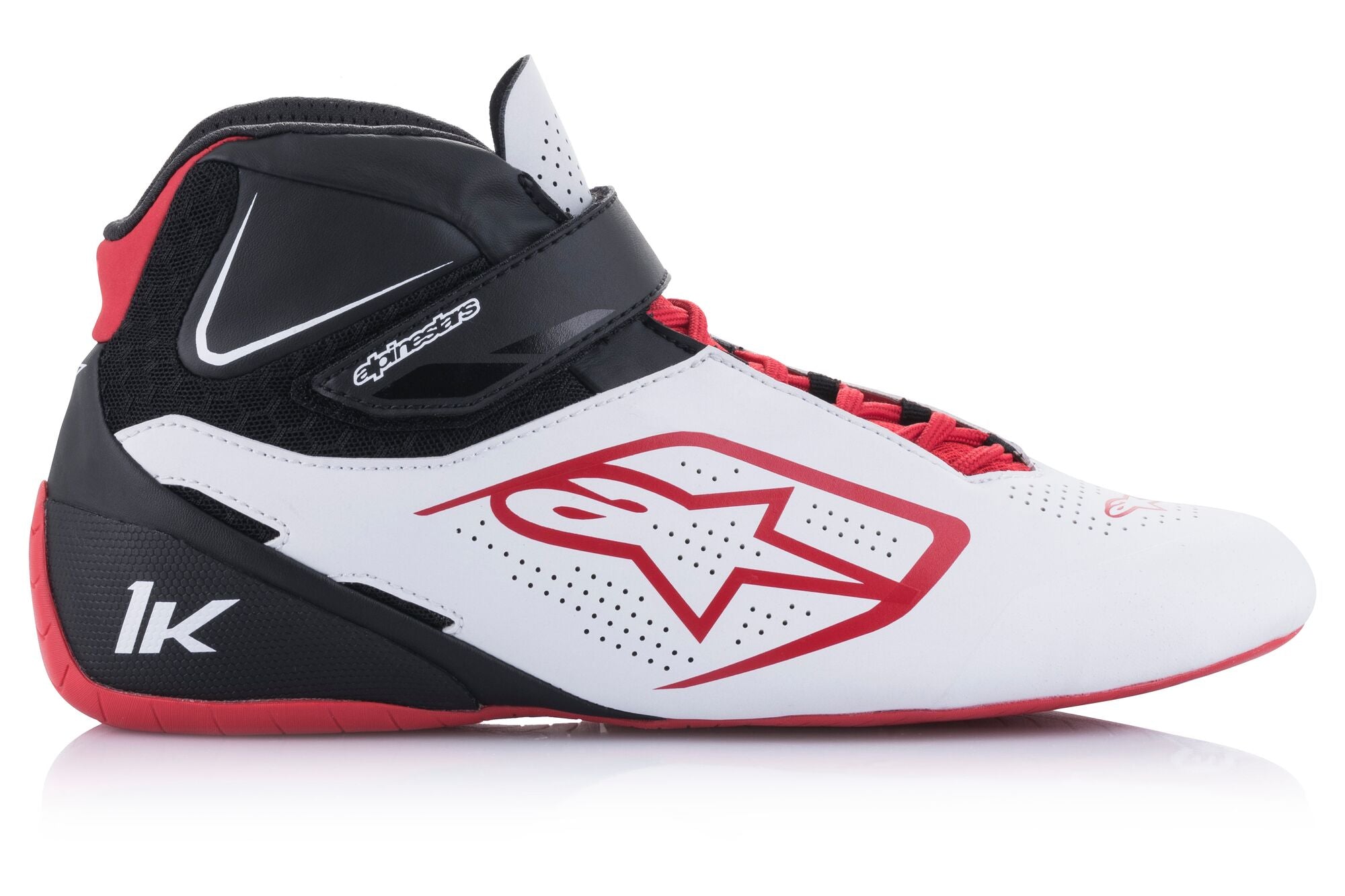 ALPINESTARS 2712022_213_12,5 черевики для картингу TECH - 1 K V2, білий / чорний / червоний, Розмір 46 Photo-3 