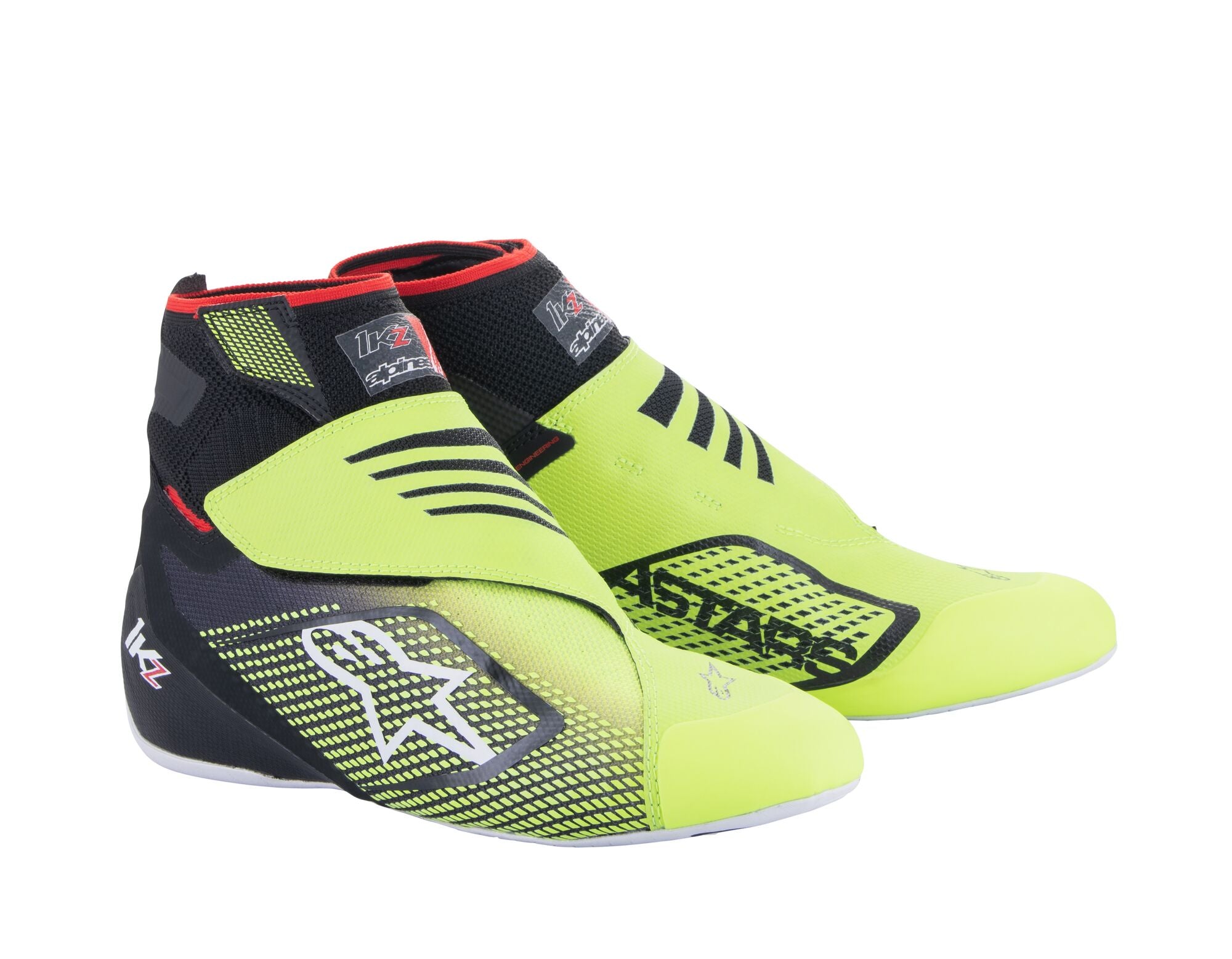 ALPINESTARS 2713023_155_7,5 Взуття для картингу TECH-1 KZ V2, чорний/жовтий флуо, Розмір 40 Photo-0 