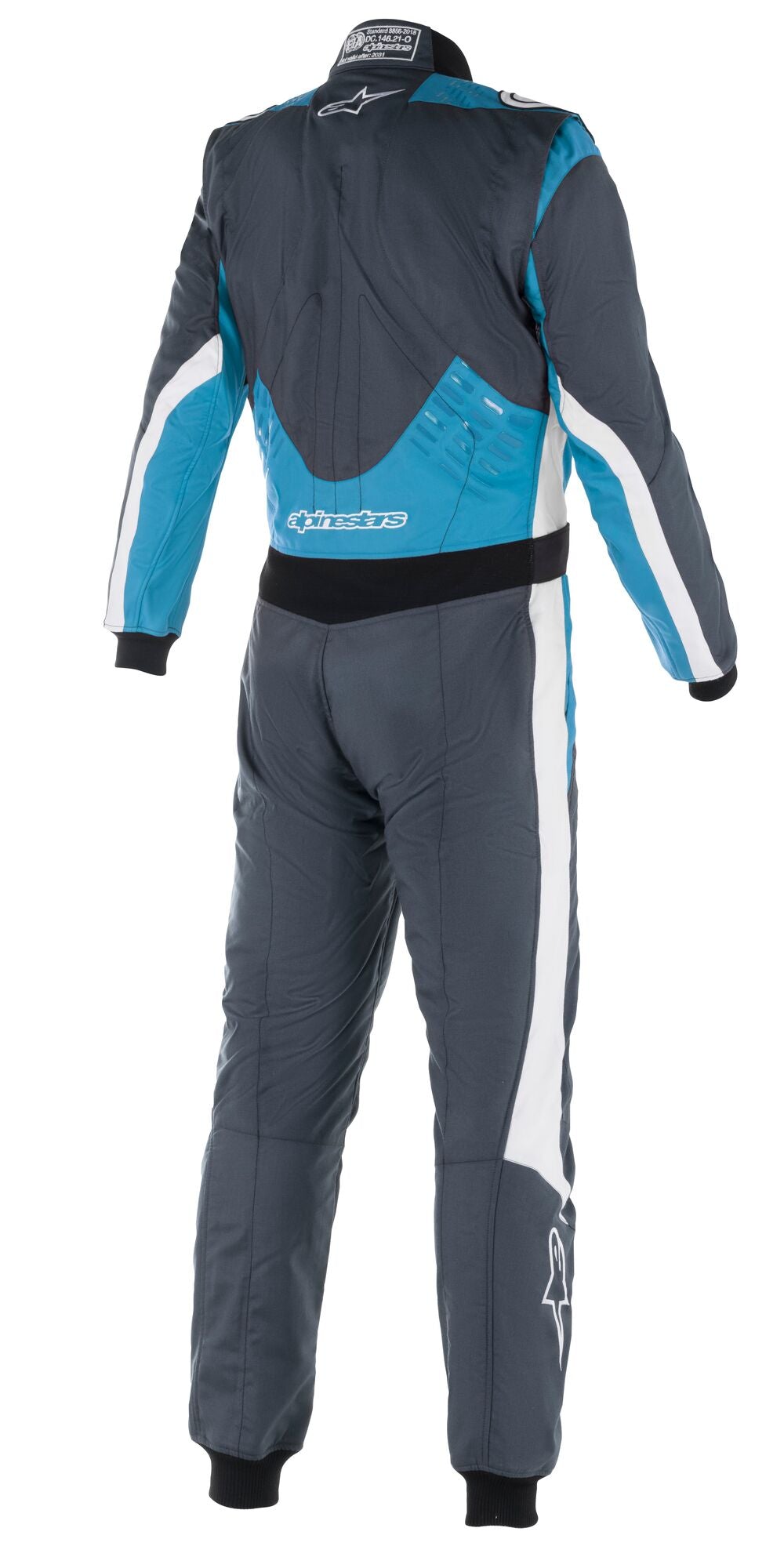 ALPINESTARS 3352022_9172_44 комбінезон для автоспорту GP PRO COMP V2, FIA 8856-2018, Сірий / Блакитний / Білий, Розмір 44 Photo-1 