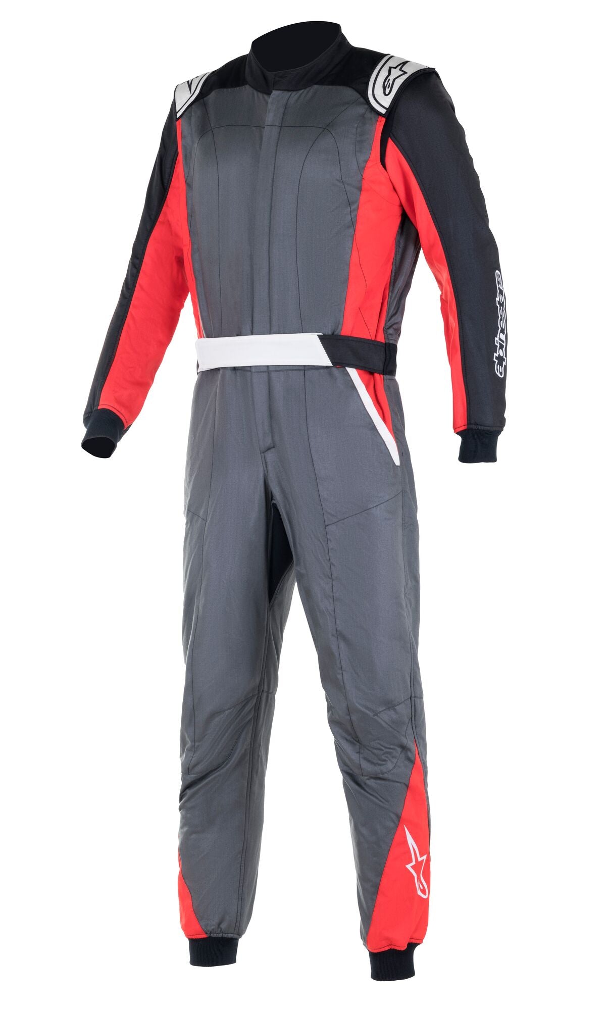 ALPINESTARS 3352722_1436_62 комбінезон для автоспорту ATOM, FIA 8856-2018, сірий / червоний / чорний, Розмір 62 Photo-0 