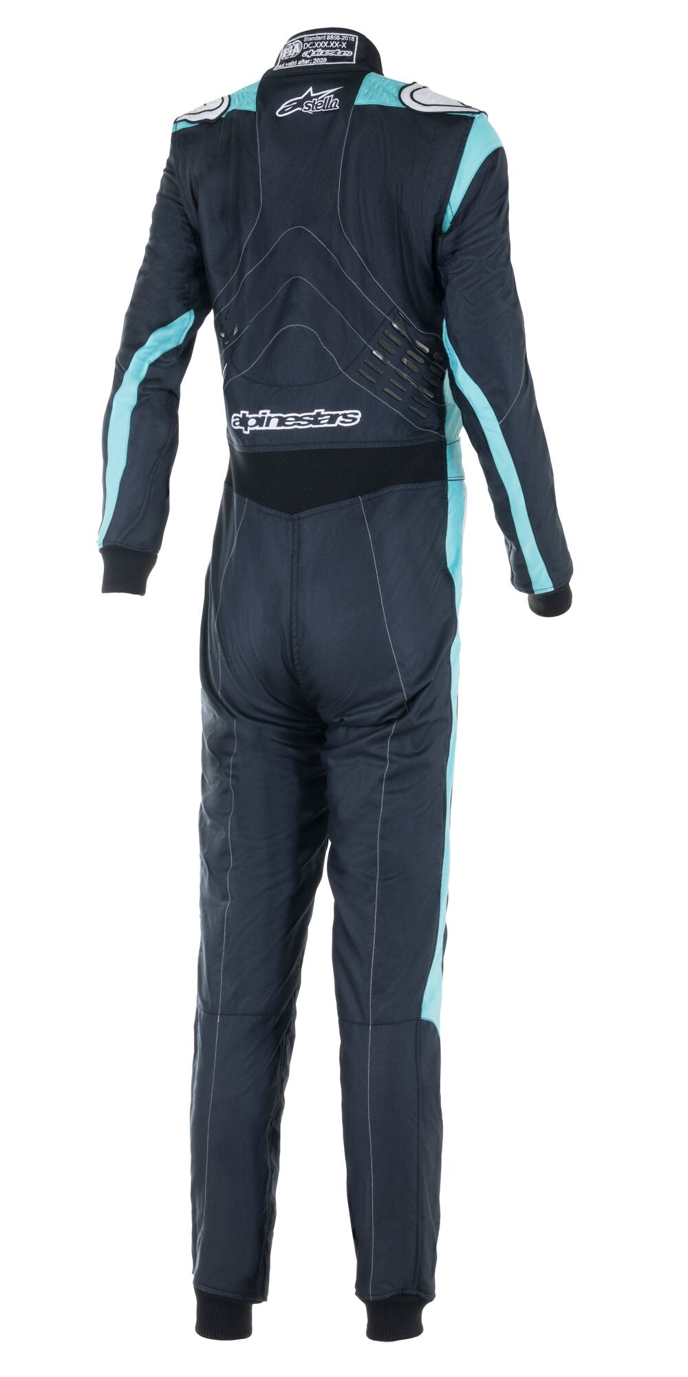 ALPINESTARS 3360022_1721_40 комбінезон для автоспорту жіночий STELLA V2, FIA 8856-2018, Чорний / Бірюзовий / Білий, Розмір 40 Photo-1 