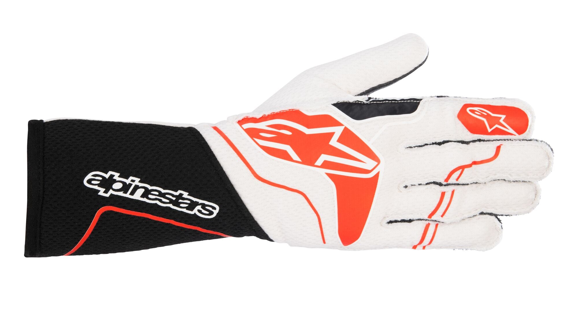 ALPINESTARS 3550123_123_XL Гоночні рукавички TECH 1-ZX v3 FIA 8856-2018, чорний/білий/червоний, Розмір XL Photo-1 