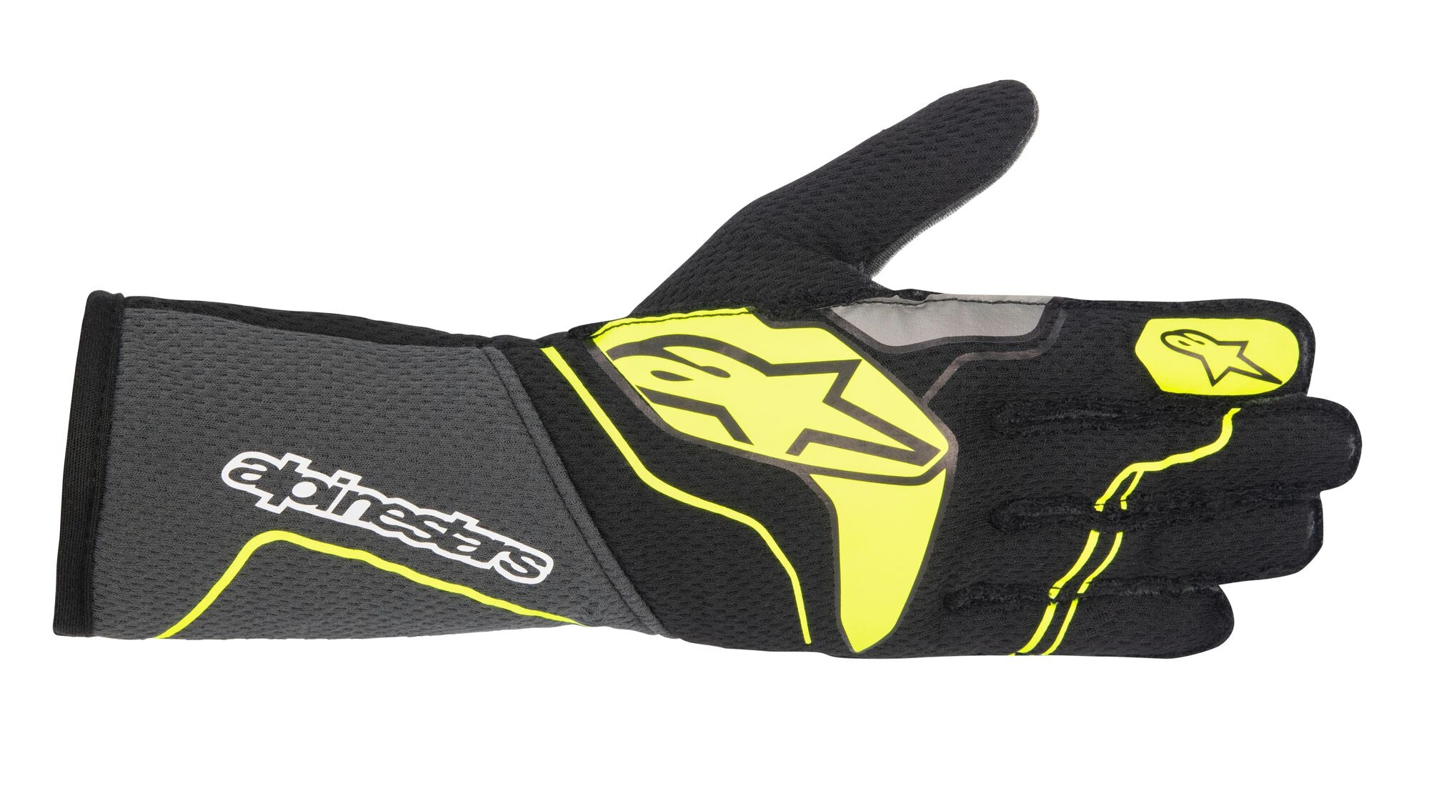 ALPINESTARS 3550123_9151_S Гоночні рукавички TECH 1-ZX v3, FIA 8856-2018, сірий/ чорний/ жовтий флуо, Розмір S Photo-1 