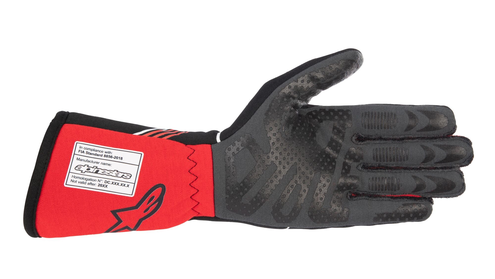 ALPINESTARS 3551023_13_XXL Гоночні рукавички TECH 1-RACE v3, FIA 8856-2018, чорний/червоний, Розмір 2XL Photo-2 