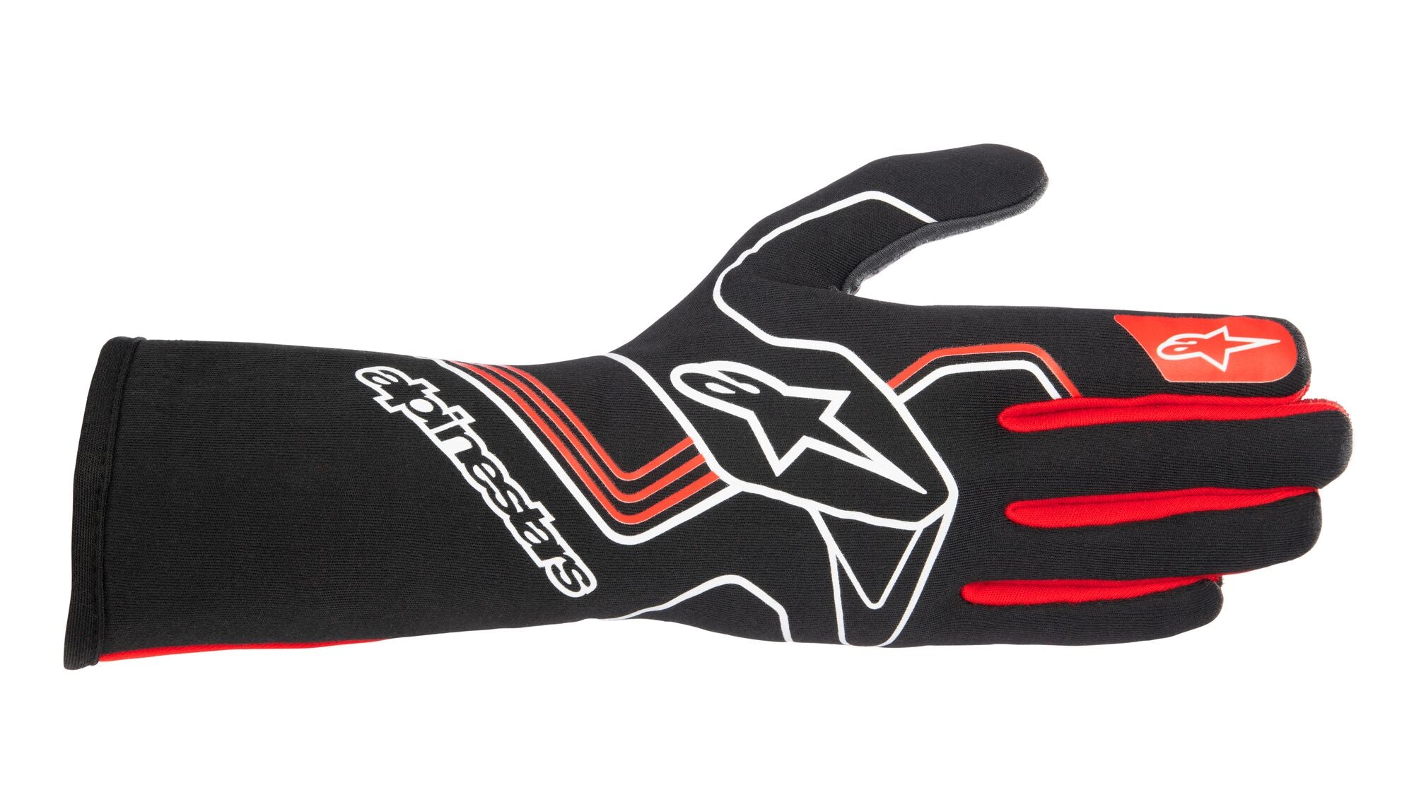 ALPINESTARS 3551023_13_XXL Гоночні рукавички TECH 1-RACE v3, FIA 8856-2018, чорний/червоний, Розмір 2XL Photo-1 