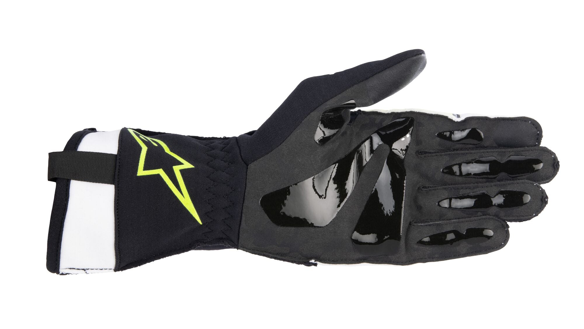 ALPINESTARS 3551823_255_S Рукавички для картингу TECH 1 KX v3, білі/жовті флуо, Розмір S Photo-2 