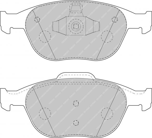 FERODO FDS1568 Гальмівні колодки передні FORD Fiesta (5) 2.0 ST150 Photo-0 