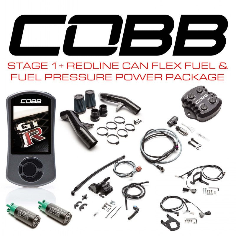 COBB NIS005011PCFFFP Комплект посилення потужності Stage 1+ Redline Carbon Fiber CAN Flex Fuel & Fuel Pressure для NISSAN GT-R (R35) 2008-2014 Photo-1 