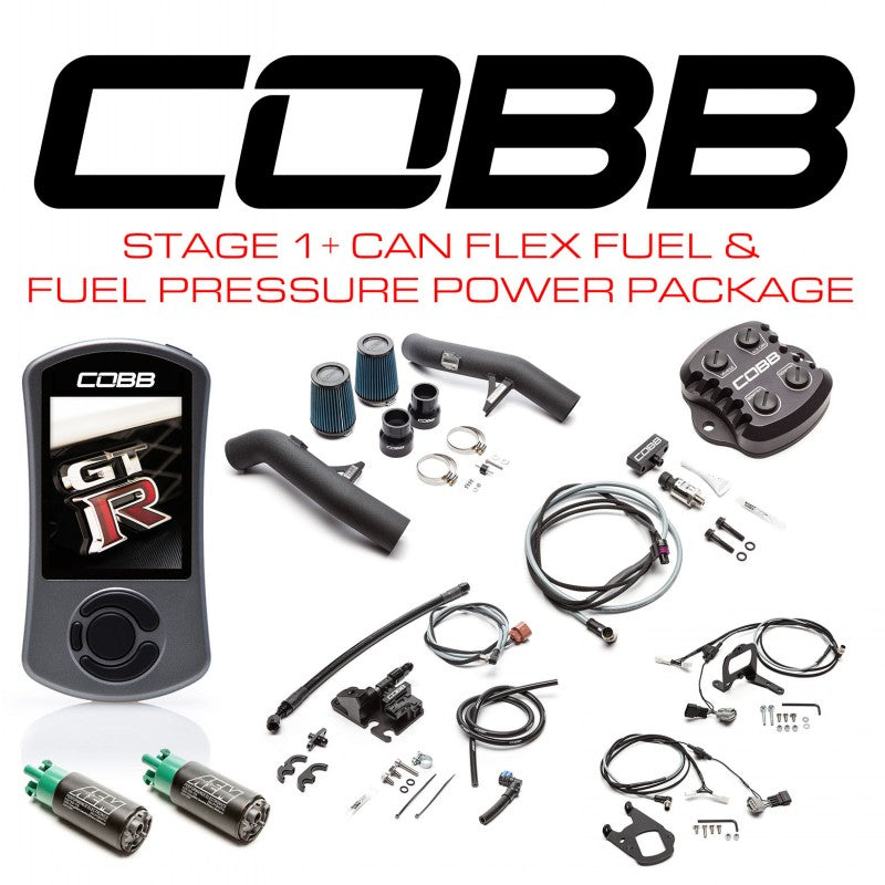 COBB NIS008001PFFP Комплект посилення потужності Stage 1+ CAN Flex Fuel & Fuel Pressure w/TCM Flashing для NISSAN GT-R (R35) 2015-2018 Photo-1 