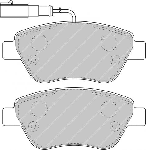 FERODO FDS1466 Гальмівні колодки передні FIAT 500 1.4 16V Photo-0 