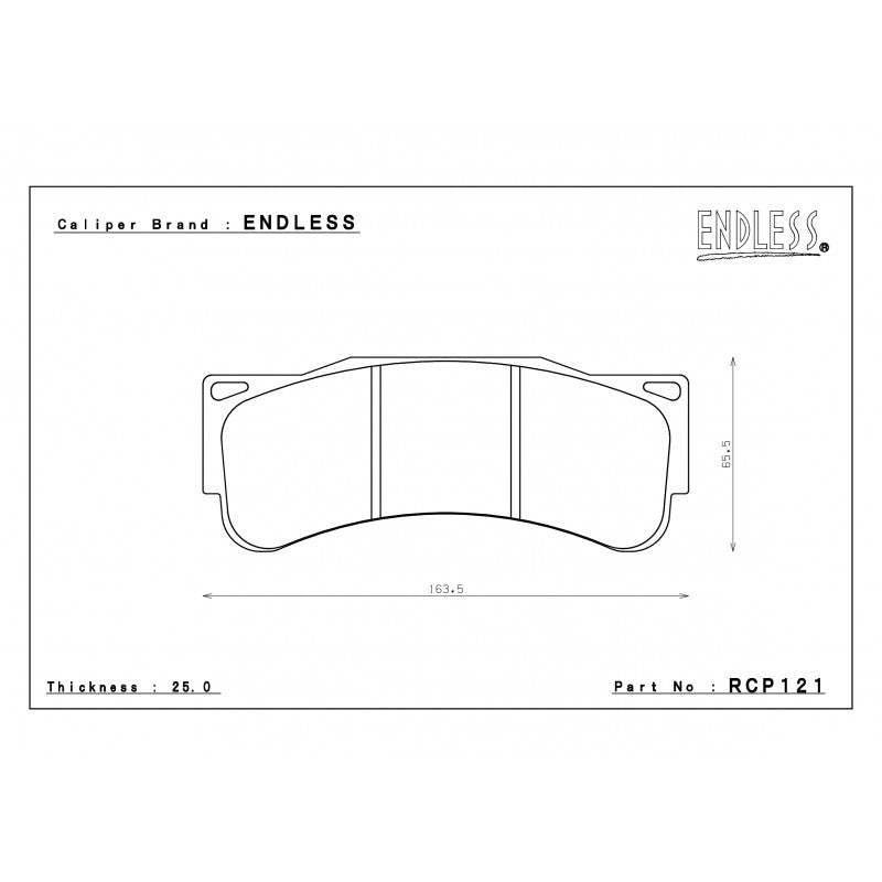 ENDLESS RCP121ME20 Гальмівні колодки Photo-1 