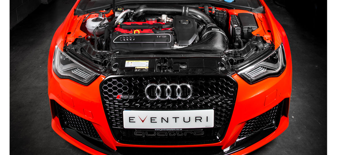 EVENTURI EVE-8VRS3-CF-LHD-INT Система холодного впуску для AUDI 8V RS3 LHD (карбон) Photo-1 