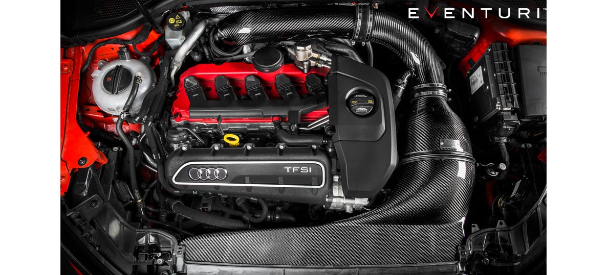 EVENTURI EVE-8VRS3-CF-LHD-INT Система холодного впуску для AUDI 8V RS3 LHD (карбон) Photo-5 