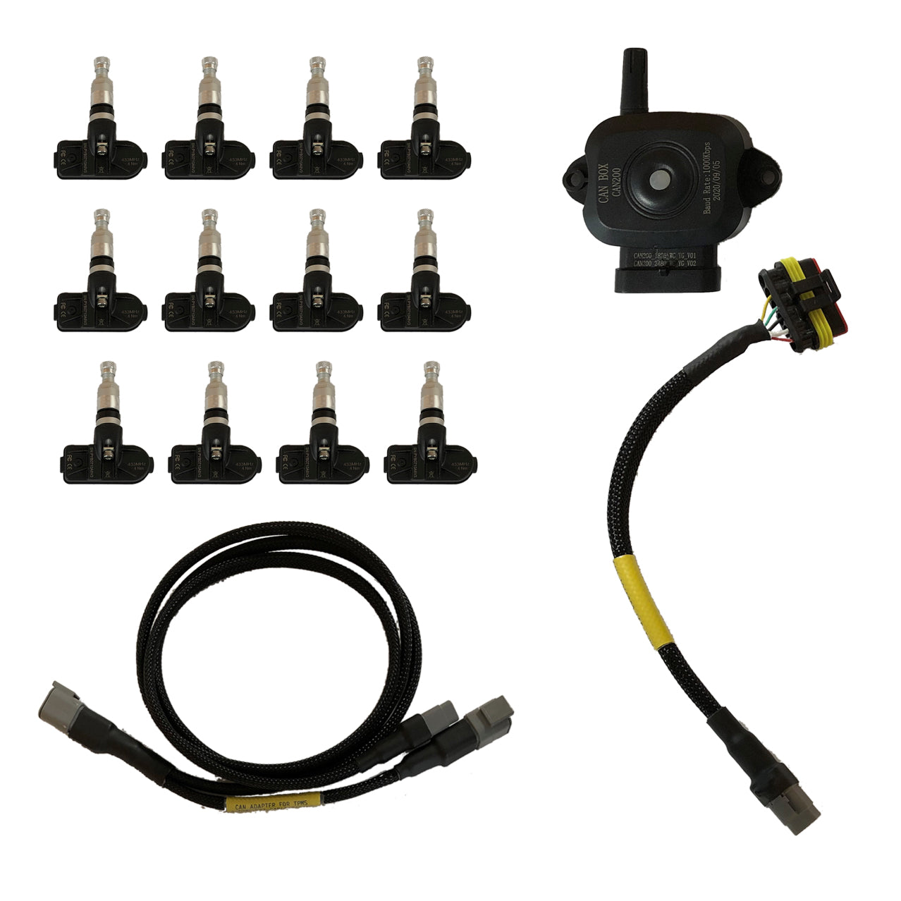 RN VISION P-TPMS-KIT-12-SENSOR-RACING Система контролю тиску в шинах Racing для 12 коліс Photo-0 