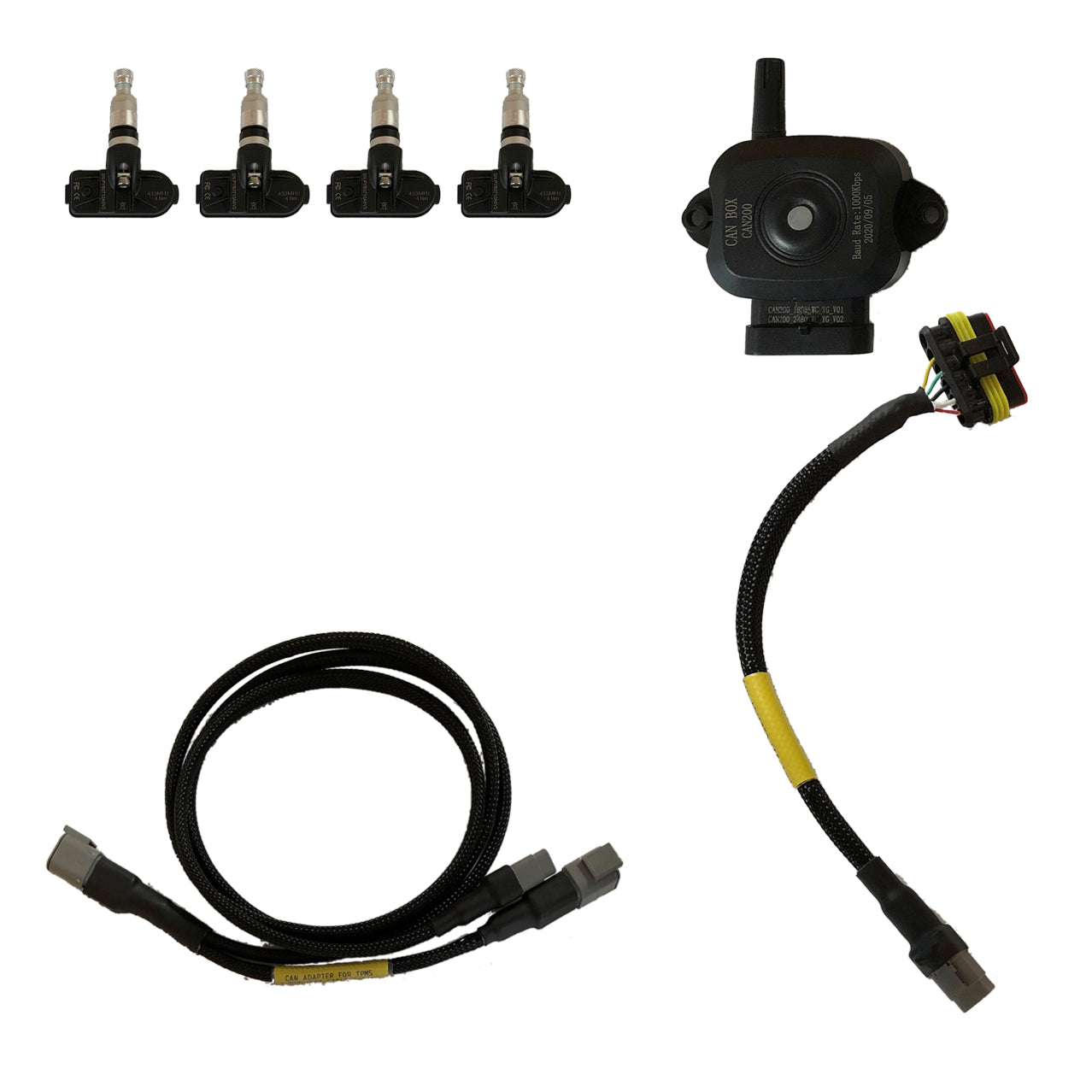 RN VISION P-TPMS-KIT-4-SENSOR-RACING Система контролю тиску в шинах Racing для 4 коліс Photo-0 