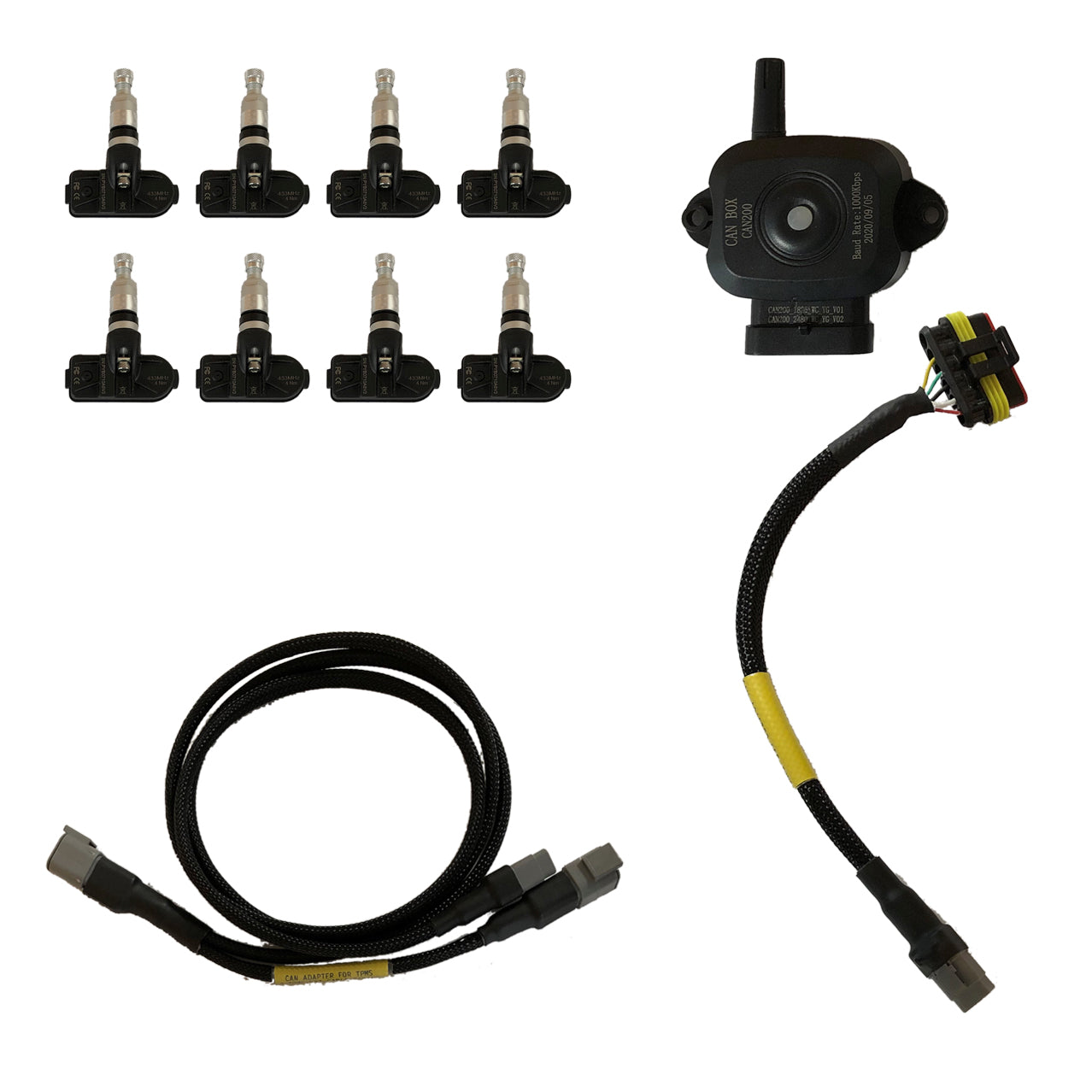 RN VISION P-TPMS-KIT-8-SENSOR-RACING Система контролю тиску в шинах Racing для 8 коліс Photo-0 