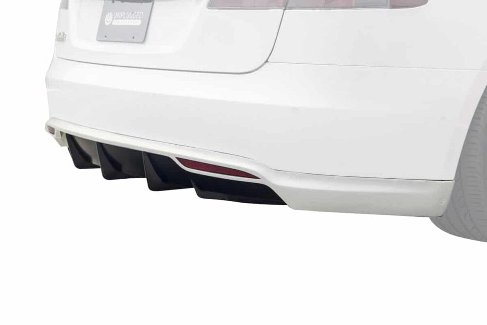 UNPLUGGED PERFORMANCE UP-MS-105-3.1 Додаткові деталі заднього спойлера під спойлером - Ребра заднього дифузора, комплект із 5 шт для TESLA Model S 2016- Photo-1 
