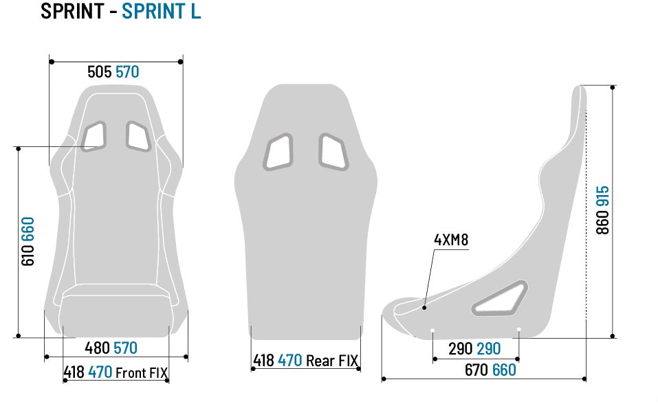 SPARCO 008235NRSKY Крісло/сидіння для автоспорту SPRINT SKY, FIA, вініл, трубчастий каркас, чорний Photo-5 