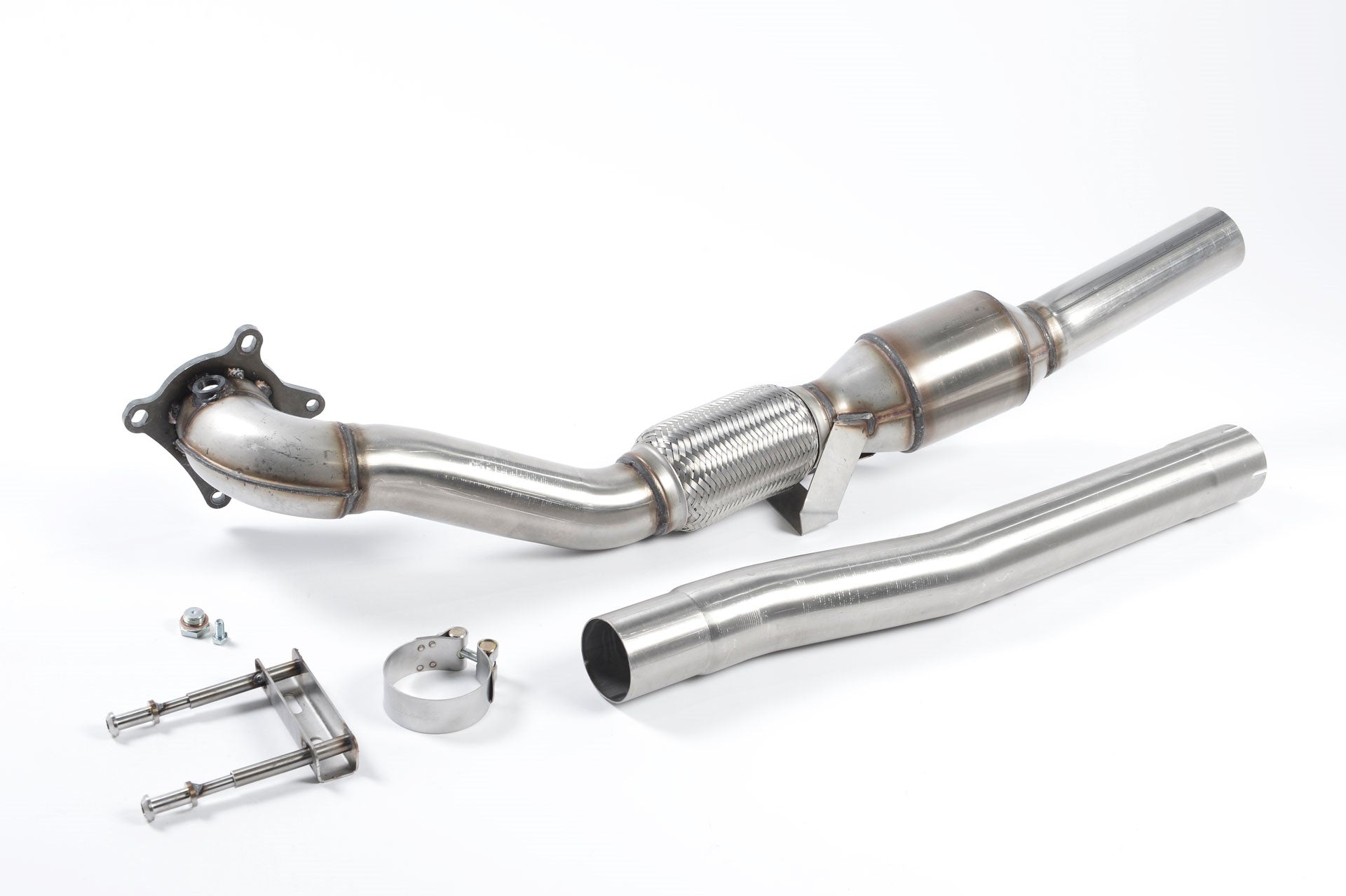 MILLTEK SSXSE154 Large Bore Downpipe and Hi-Flow Sports Cat для SEAT Leon Cupra R 2.0 TSI 265PS Photo-0 