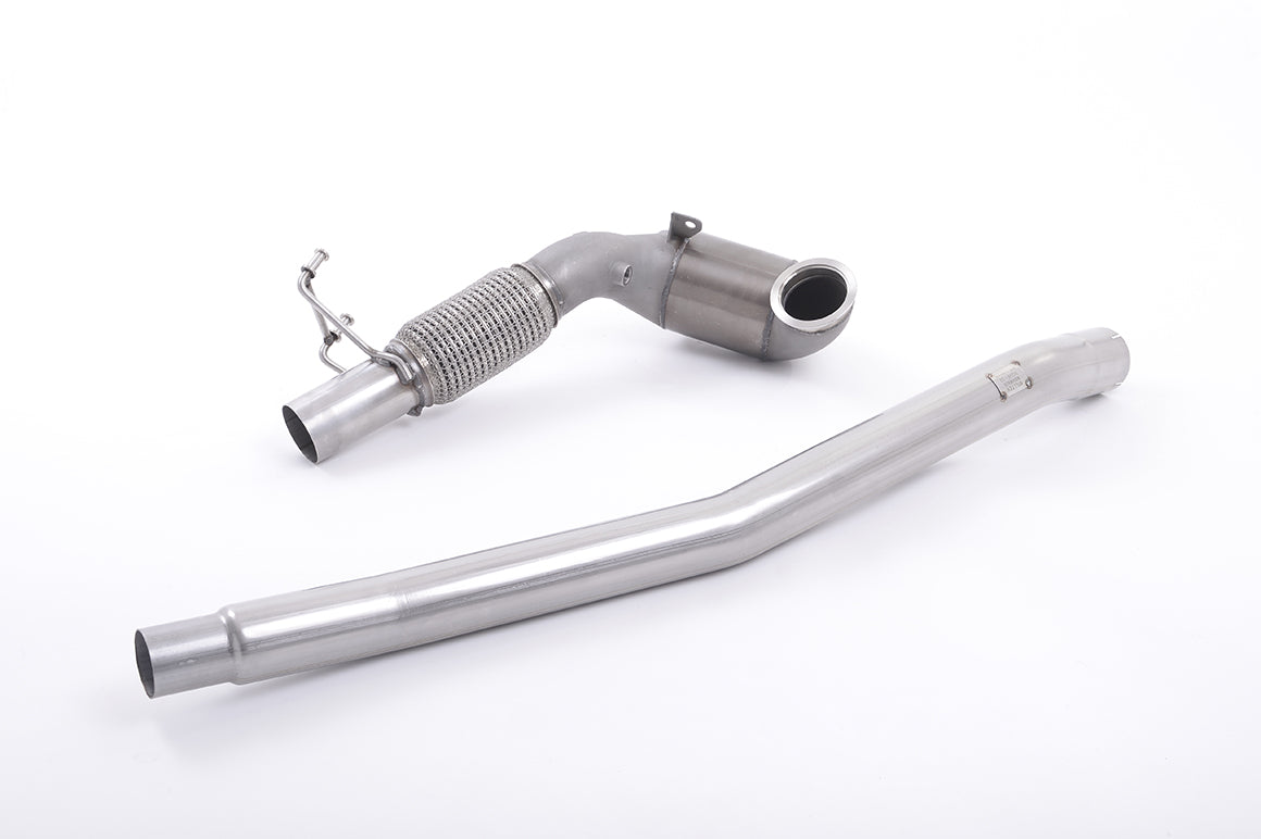 MILLTEK SSXVW349 Large Bore Downpipe and Hi-Flow Sports Cat для AUDI A3 2.0 TFSI quattro Sedan 8v (U Photo-0 