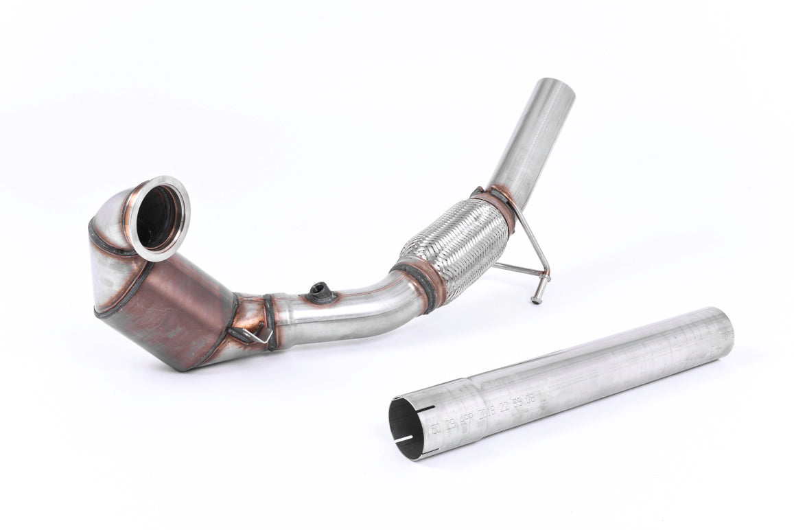 MILLTEK SSXVW417 Large Bore Downpipe and Hi-Flow Sports Cat для SEAT Ibiza Cupra 1.8 TFSI (6P) Photo-0 