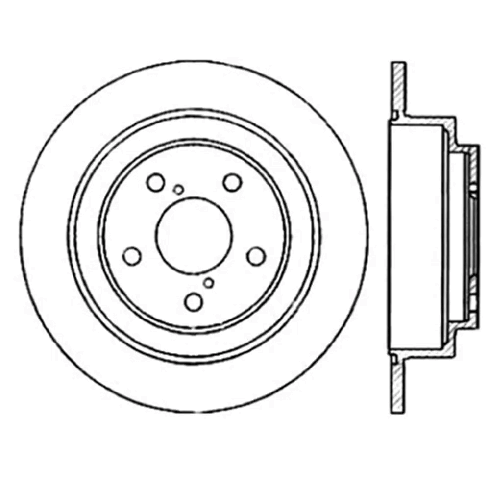 STOPTECH 126.47011SL Гальмівний диск задній лівий з насічками для SUBARU IMPREZA WRX 265мм Photo-5 