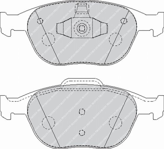 Ferodo FCP1568R Ds3000 Колодки перед для FORD FIESTA ST / FOCUS ST170 Photo-0 