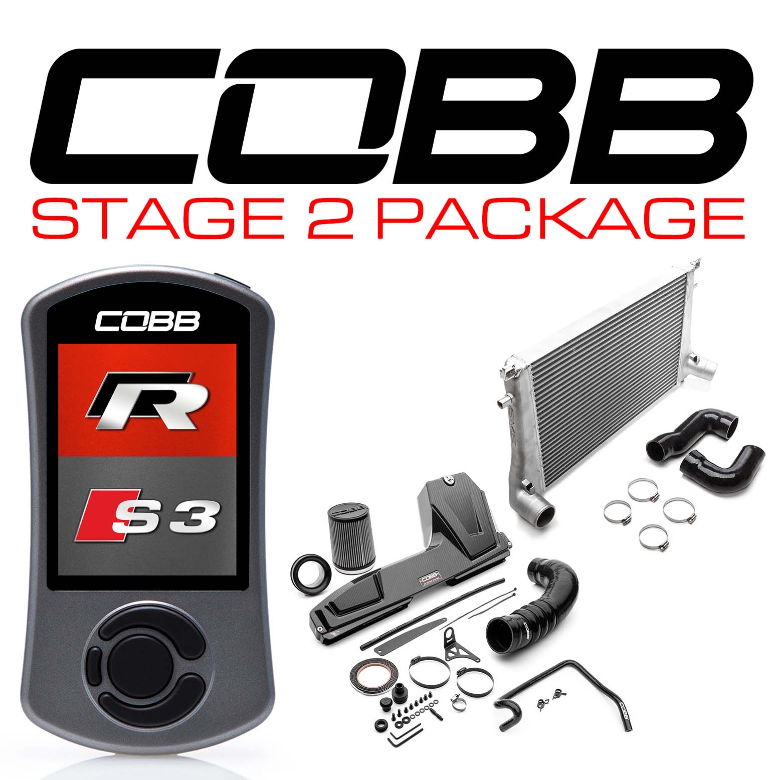COBB VLK0030020-RED Пакет потужності Stage 2 Redline для VW Golf R (Mk7/Mk7.5) 2015-2019 USDM, AUDI S3 (8V) Photo-1 