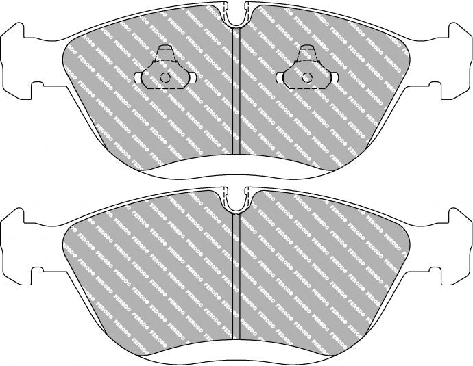 FERODO FCP1001Z DS UNO Колодки гальмівні перед AUDI RS4/TT/A8/MERCEDES-Benz C43 AMG/CLK55 AMG/BMW Z8 Photo-0 