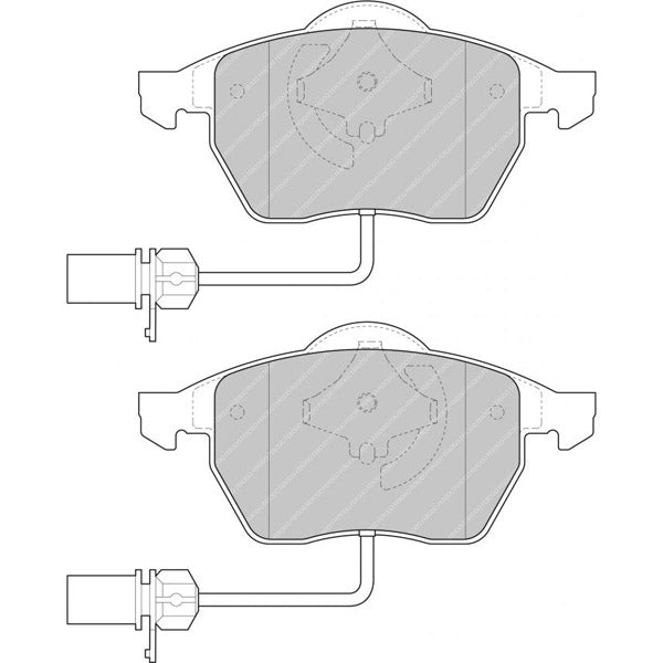 FERODO FDS1323 К-т гальмівних колодок перед AUDI 100/A4/A6/VW PASSAT III/IV Photo-0 