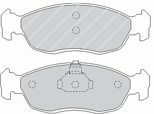 FERODO FCP876H Передні гальмівні колодки DS2500 для PEUGEOT 309 / CITROEN Xsara Photo-0 