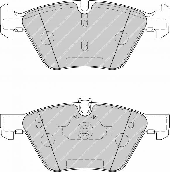 FERODO FDS1773 DS2000 Колодки перед для BMW E87 130i/E90/E91/E92 318i-330xi / E60 / E61 520/525 Photo-0 