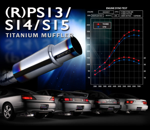 TOMEI TB6090-NS08A Тітанова вихлопна система EXPREME Ti (R)PS13 SR20DET Photo-1 