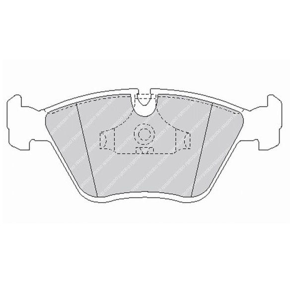 FERODO FDS779 Колодки гальмівні перед BMW M3 E36/E34/E32 Photo-0 