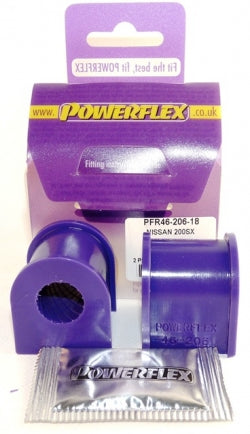 POWERFLEX PFR46-206-18 Втулка заднього стабілізатора поперечної стійкості 18 мм x2 для NISSAN 240SX (S13 & S14) Photo-1 