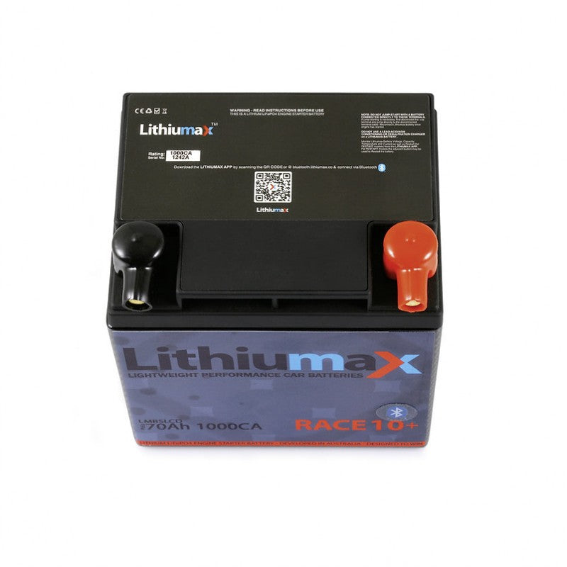 LITHIUMAX LMCSR10+ Акумулятор RACE10+ Bluetooth Carbon Series 1000CA 70Ah Photo-2 