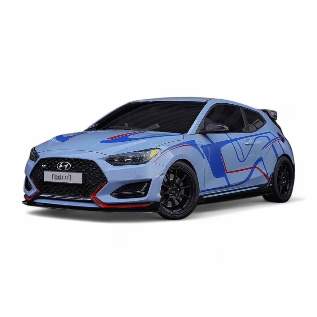 ADRO A10A20-1201 Накладка на передній бампер V1 для HYUNDAI Veloster N 2018- Photo-4 