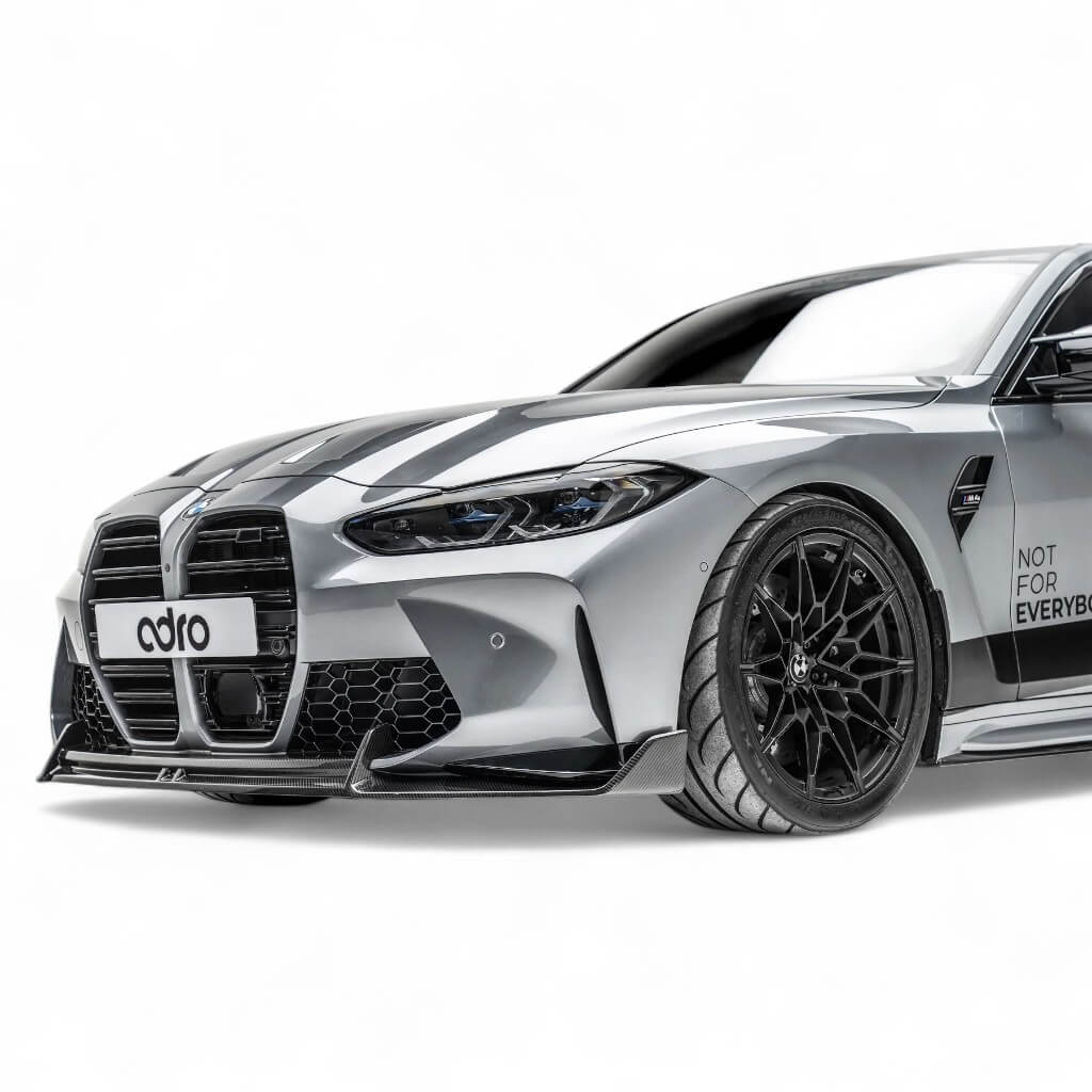 ADRO A14A11-1202 Накладка на передній бампер (оригінальний бампер) для BMW M3 (G80 / G81) / M4 (G82 / G83) 2021+ Photo-1 