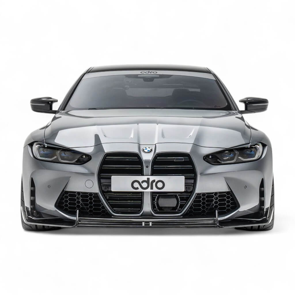 ADRO A14A11-1202 Накладка на передній бампер (оригінальний бампер) для BMW M3 (G80 / G81) / M4 (G82 / G83) 2021+ Photo-0 