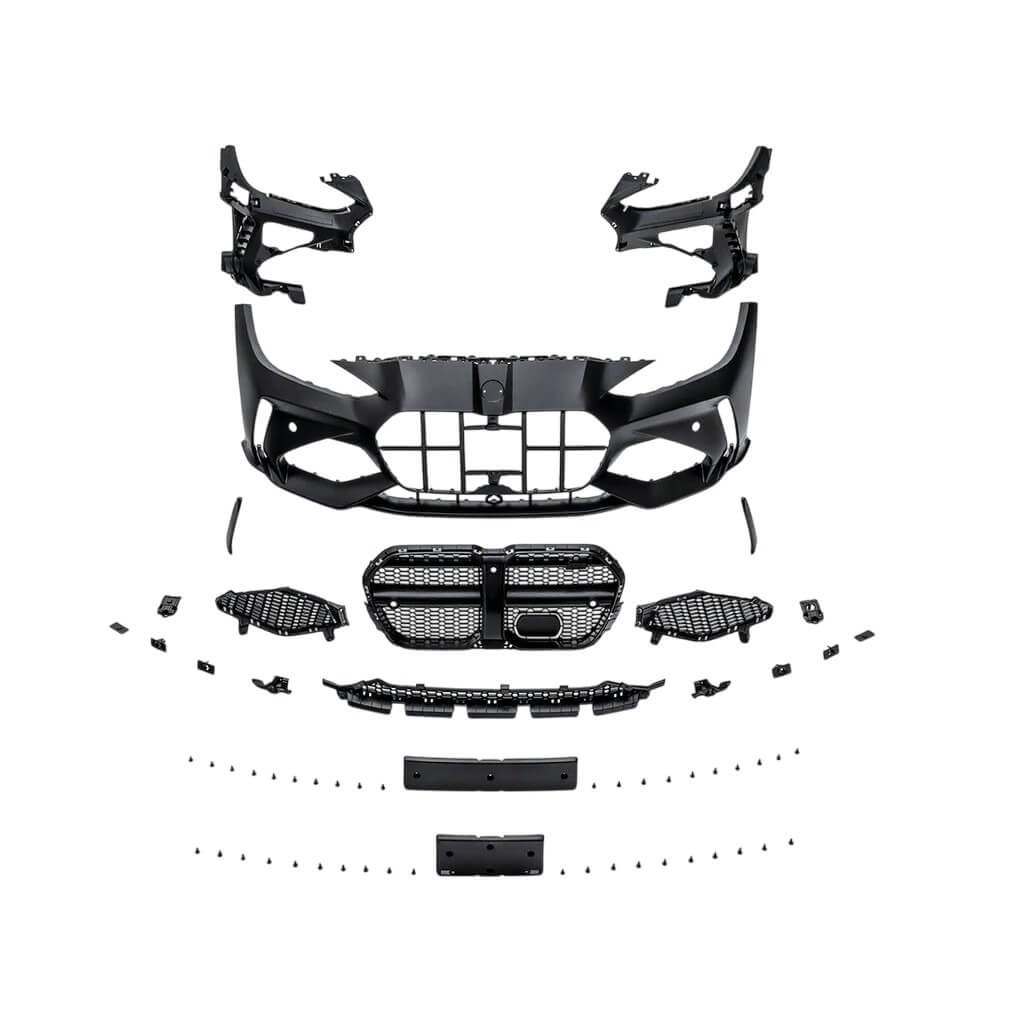 ADRO A14A11-2101/A14A11-1201 Комплект переднього бампера зі сплітером для BMW M3 (G80) / M4 (G82 / G83) 2020- Photo-0 