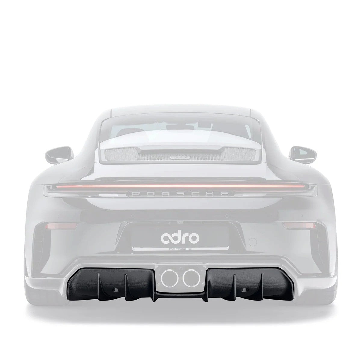 ADRO A23A30-1301 Задній дифузор V2 з препрег карбону для PORSCHE 911 GT3 (992.2) Photo-0 
